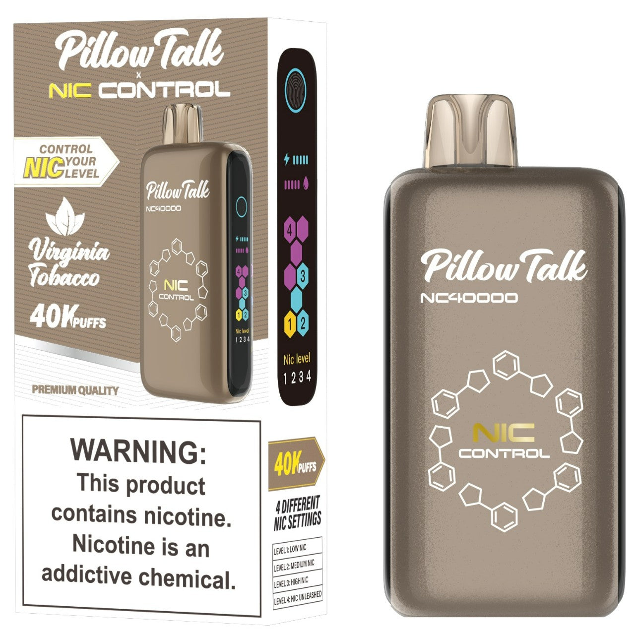 Pillow Talk Nic Control 40,000 Puff Disposable