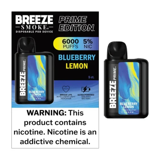 Breeze Prime 6,000 Puff Disposable