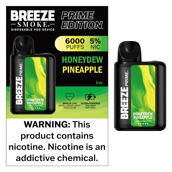 Breeze Prime 6,000 Puff Disposable