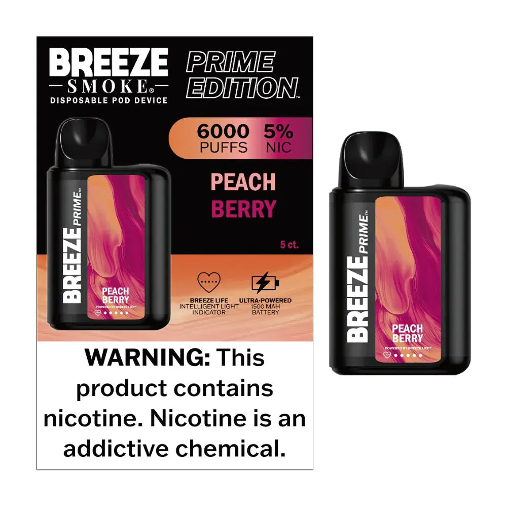 Breeze Prime 6,000 Puff Disposable