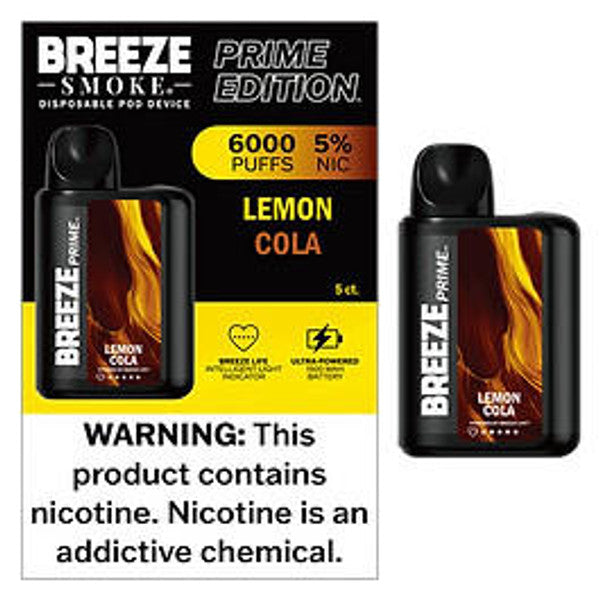 Breeze Prime 6,000 Puff Disposable