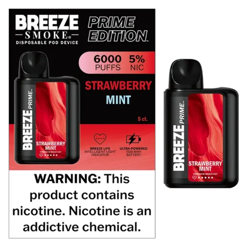 Breeze Prime 6,000 Puff Disposable